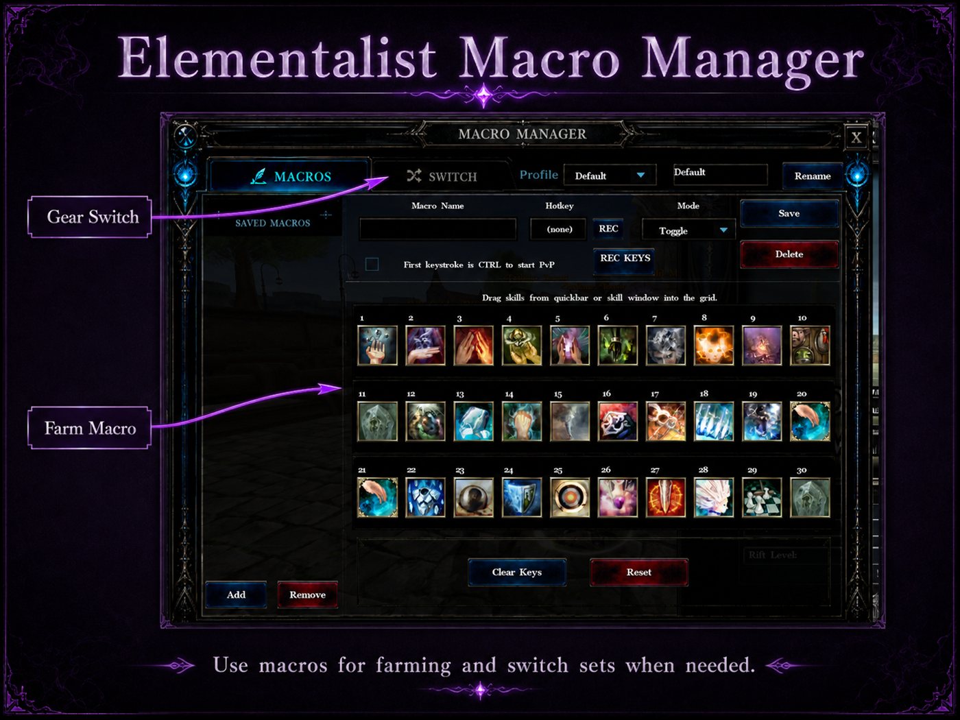 Best Elementalist Macros