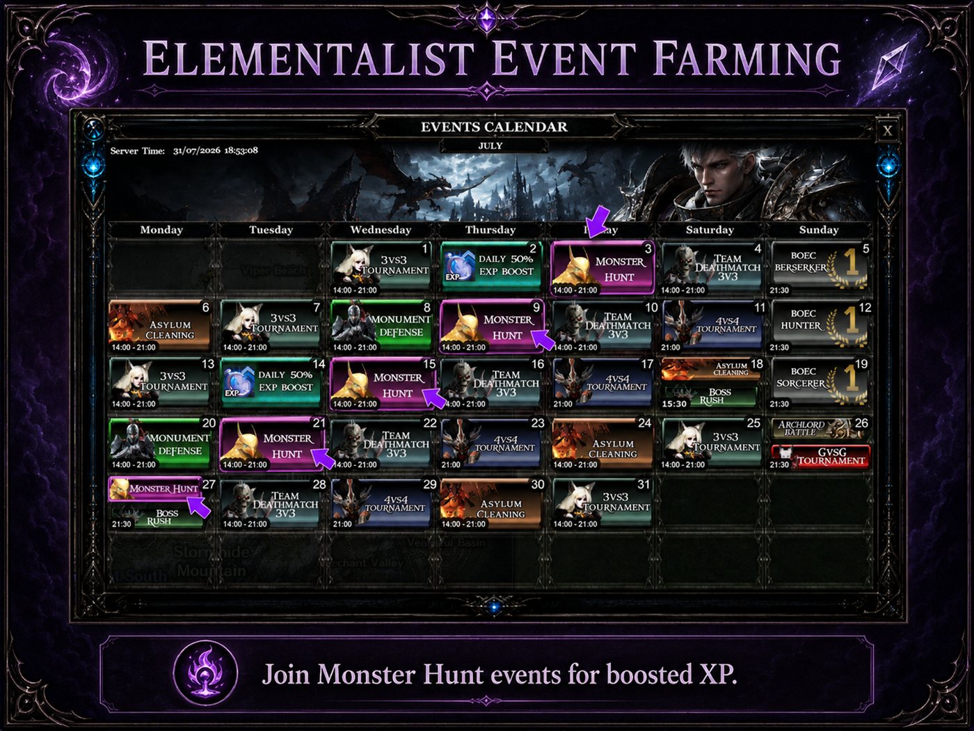 Realm Monster Hunt / Boosted Event Mobs