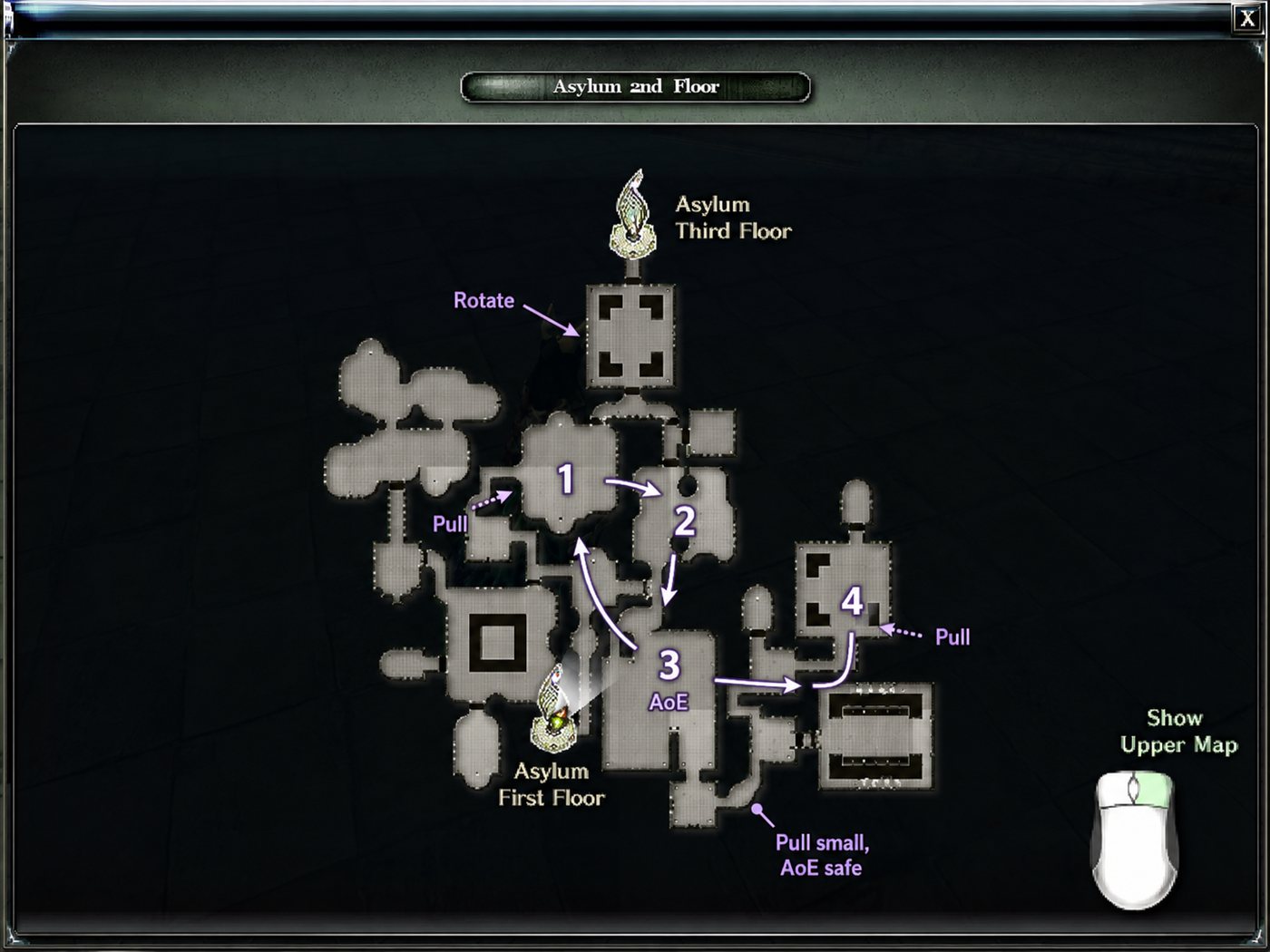 Levels 54 to 67: Asylum Second Floor
