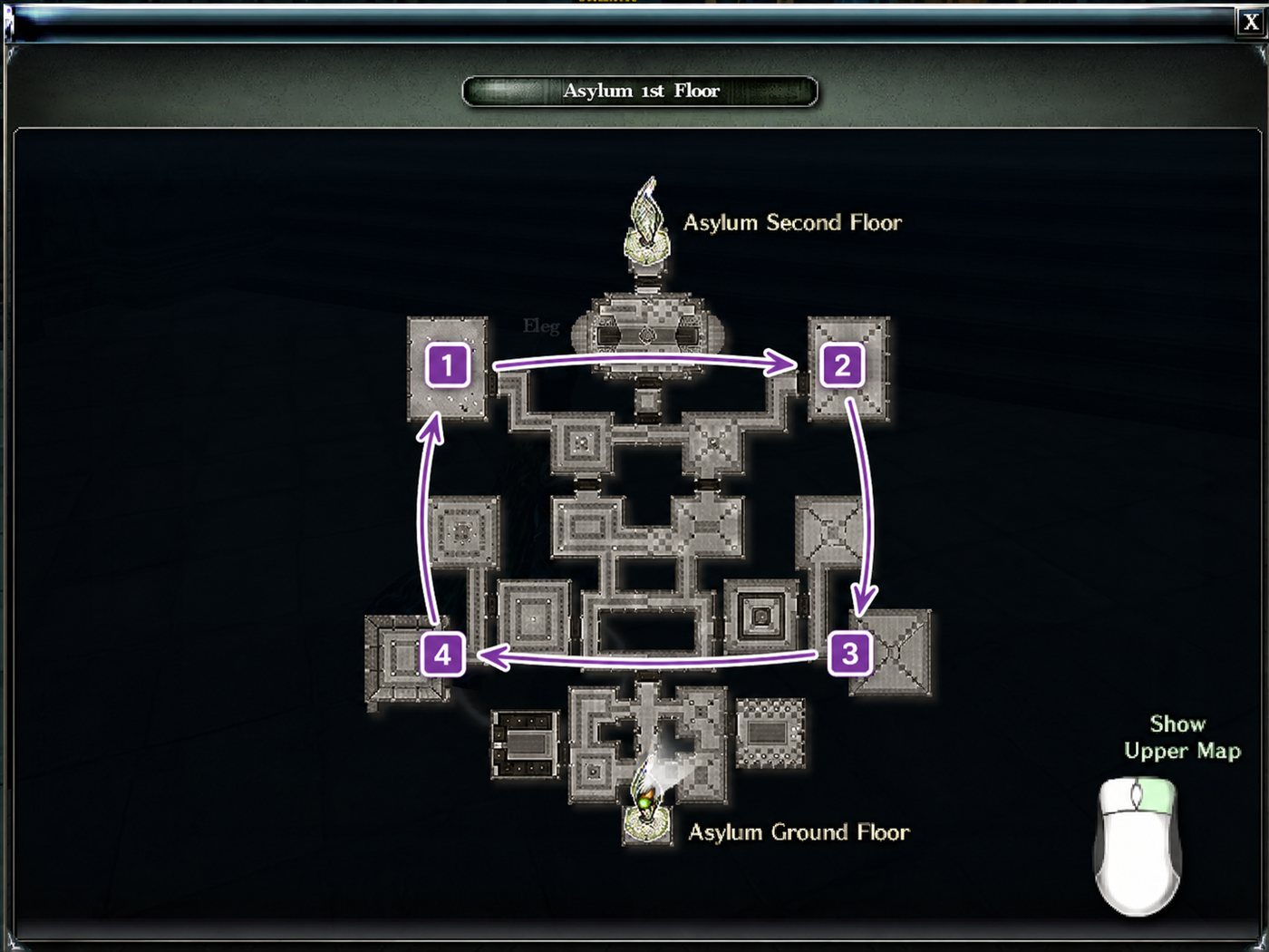 Level 45 to 54: Asylum First Floor