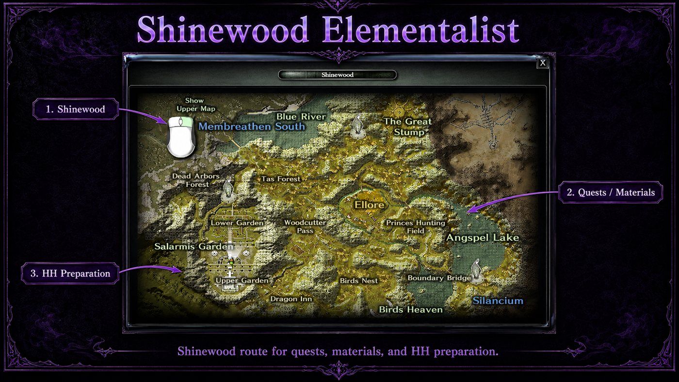 Level 99+: Shinewood / Ellore